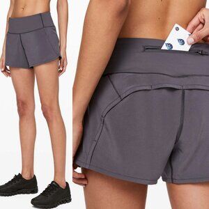 Lululemon Run Times Shorts Moonwalk Grey Purple